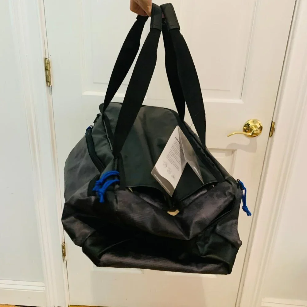 50L High Sierra Water Resistant CONVERTIBLE Travel Backpack or Duffel -Grey/Blue